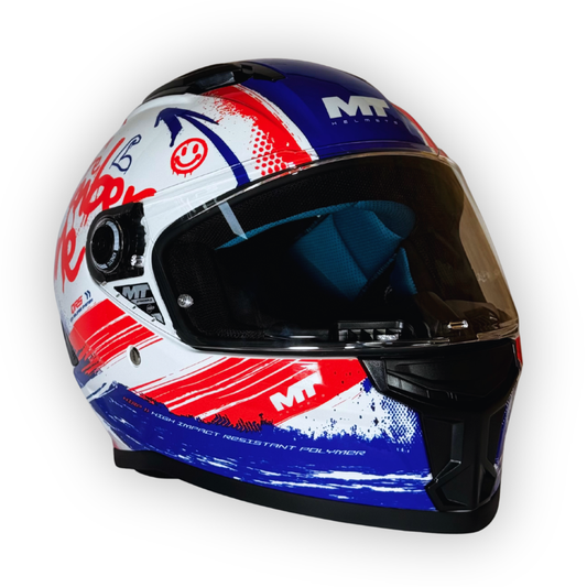 Casco MT STINGER QRS Blanco Brillante