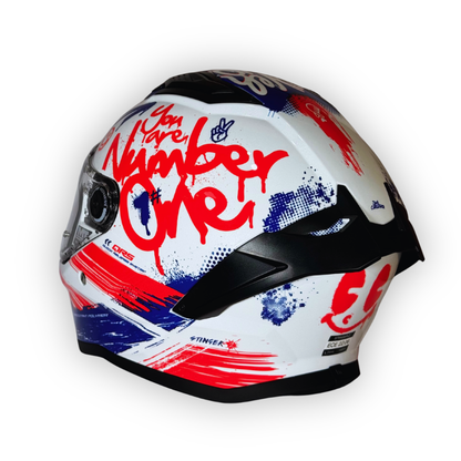 Casco MT STINGER QRS Blanco Brillante