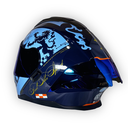 Casco HRO 3480 DV Abatible Azul Brillante