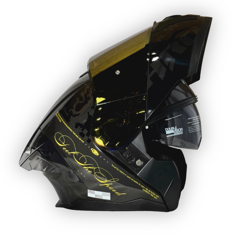 Casco HRO 3480 DV Abatible Gris Brillante