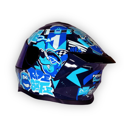 Casco HRO 506 CHAMP Azul Brillante