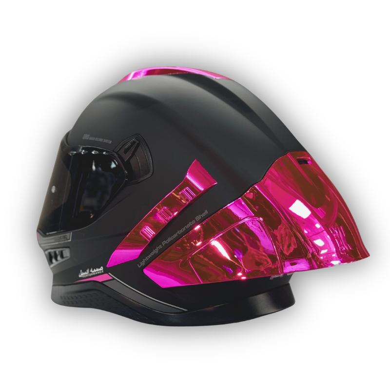 Casco PRO RIDER Helmets Negro Mate Rosa