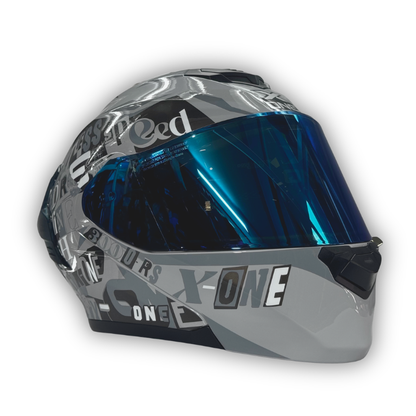 Casco X-ONE X-3000 RS Gris Brillante Abatible