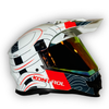 Casco KONTROL Multipropósito Blanco/naranja Brillante