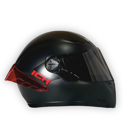 Casco Integral ICH 501 Negro Mate Letra Roja