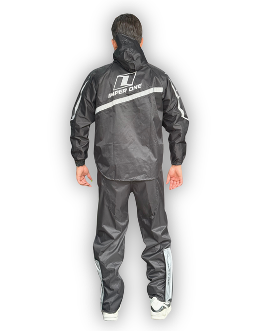 Impermeable Tipo Sudadera IMPERONE Negro