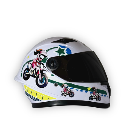 Casco Infantil KRM Cross Rider Blanco
