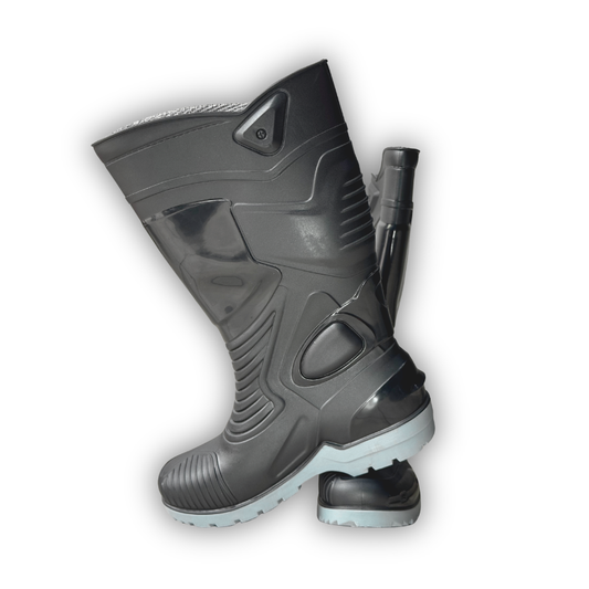 Botas De Caucho Impermeable Suela Gris