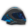 Casco PRO RIDER Helmets Negro Mate Azul