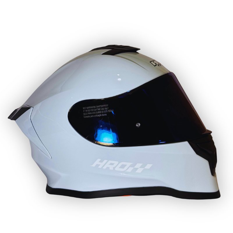 Casco HRO 506 SOLID Gris Claro Brillante