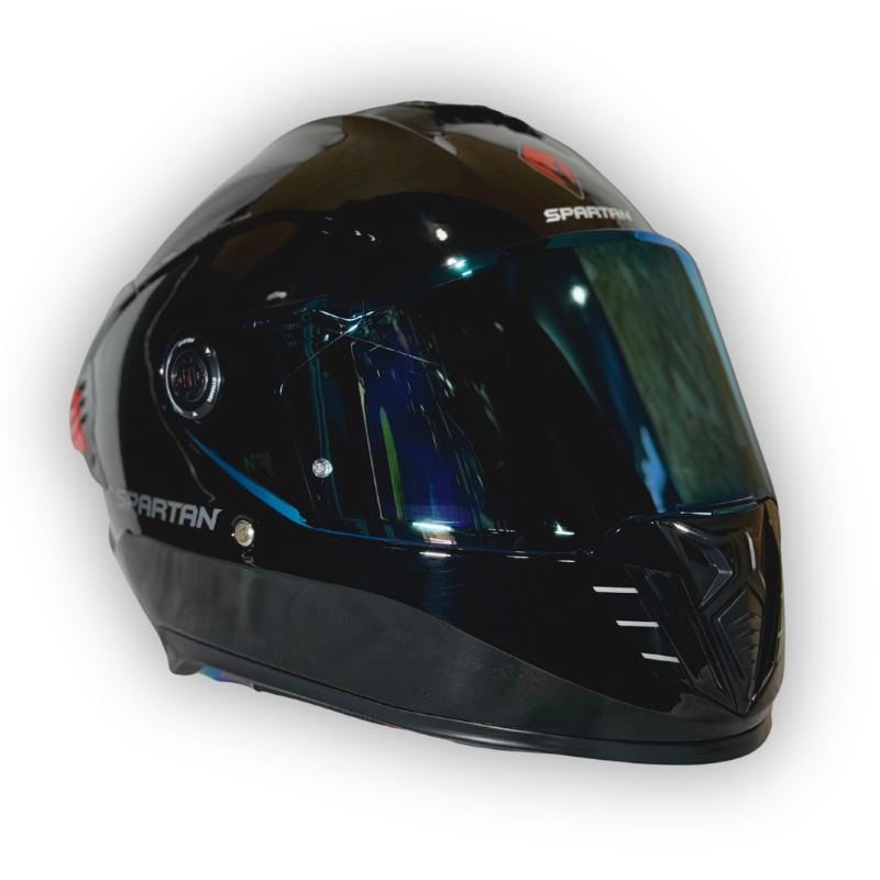 Casco SPARTAN HAWK EVO SV Negro Brillante