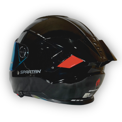 Casco SPARTAN HAWK EVO SV Negro Brillante