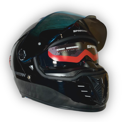 Casco SPARTAN HAWK EVO SV Negro Brillante