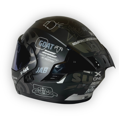 Casco X-ONE X-3000 RS Abatible IRON