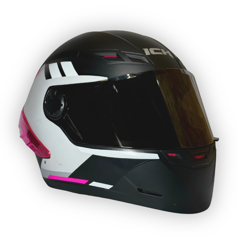 Casco Integral ICH 501 HCI Blanco-Rosa