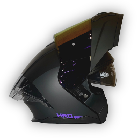 Casco HRO 3480 DV Abatible Negro Mate