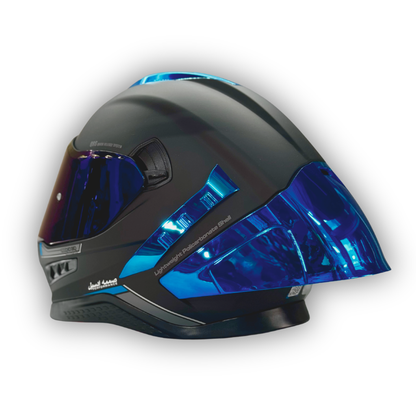 Casco PRO RIDER Helmets Negro Mate Azul