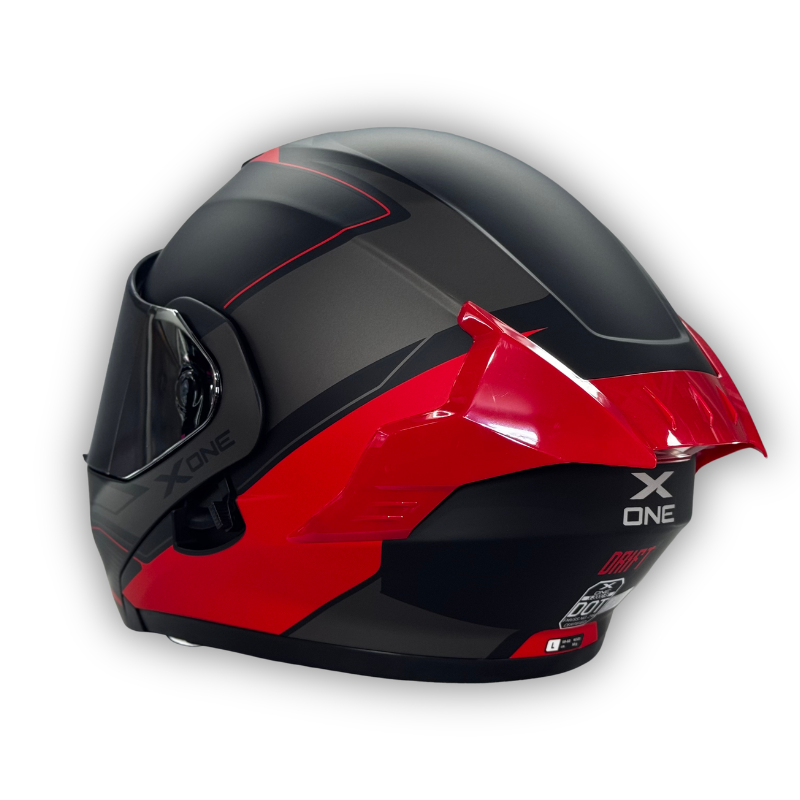 Casco X-ONE X-3000 RS Negro - Rojo Abatible