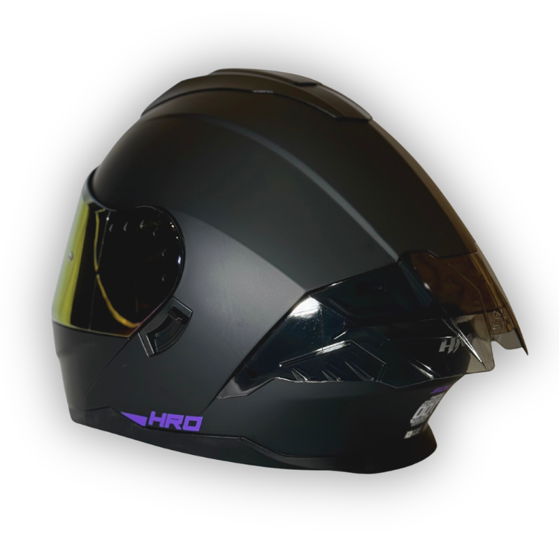 Casco HRO 3480 DV Abatible Negro Mate