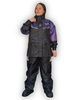 Impermeable Tipo Sudadera ADV Negro - Morado