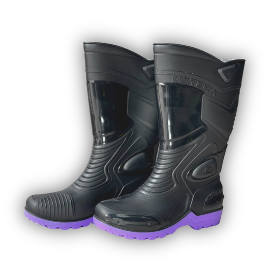 Botas De Caucho Impermeable Suela Morada