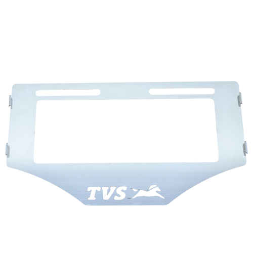 PORTA PLACA EN ACERO TVS