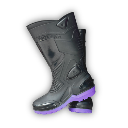 Botas De Caucho Impermeable Suela Morada