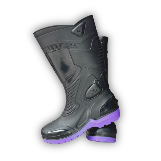 Botas De Caucho Impermeable Suela Morada