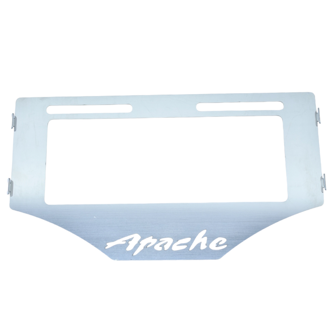 PORTA PLACA EN ACERO APACHE