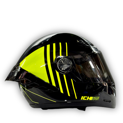 Casco Integral ICH 501 SP Negro-Verde Certificado
