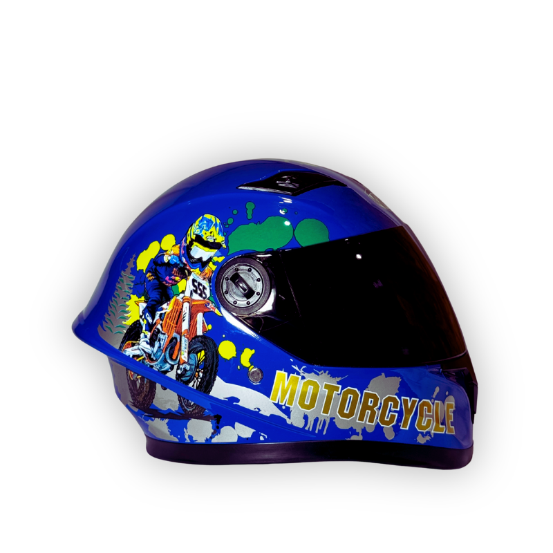 Casco Infantil KRM Cross Rider Azul