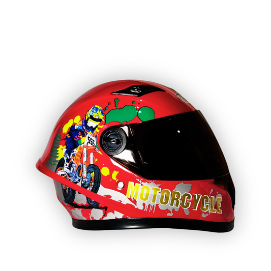 Casco Infantil KRM Cross Rider Rojo