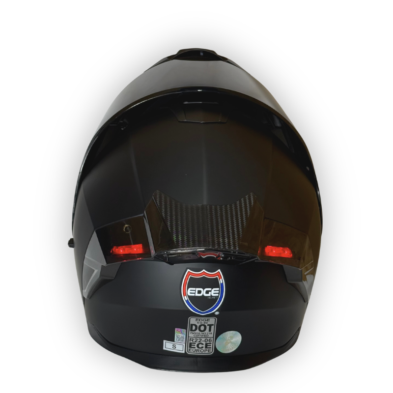Casco EDGE Abatible Luces Led - Negro Mate