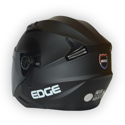 Casco EDGE Abierto Negro Mate