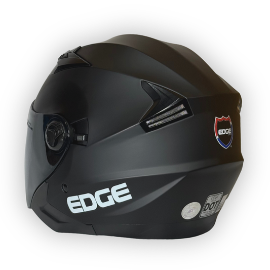 Casco EDGE Abierto Negro Mate