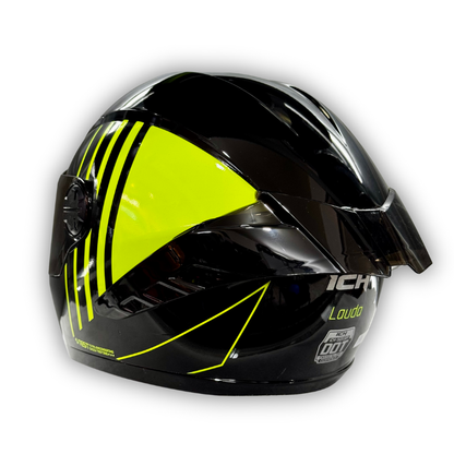 Casco Integral ICH 501 SP Negro-Verde Certificado