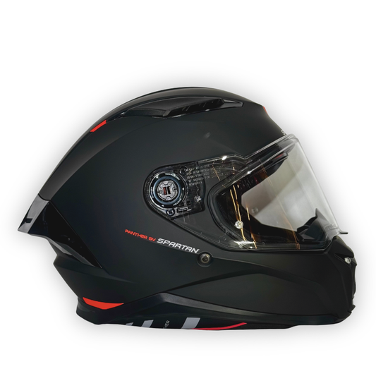 Casco SPARTAN PANTHER SV Negro Mate