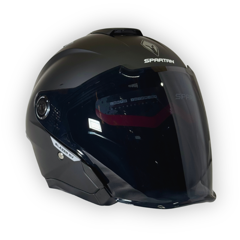 Casco SPARTAN BLAZER Abierto Negro Mate