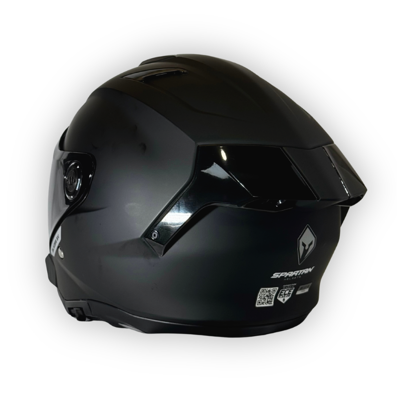 Casco SPARTAN BLAZER Abierto Negro Mate