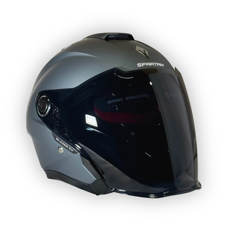 Casco SPARTAN BLAZER Abierto Gris Mate