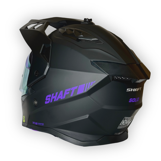 Casco SHAFT MX360 Adventure Negro mate