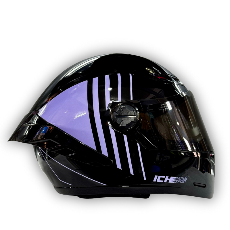 Casco Integral ICH 501 SP Negro-Lila Certificado