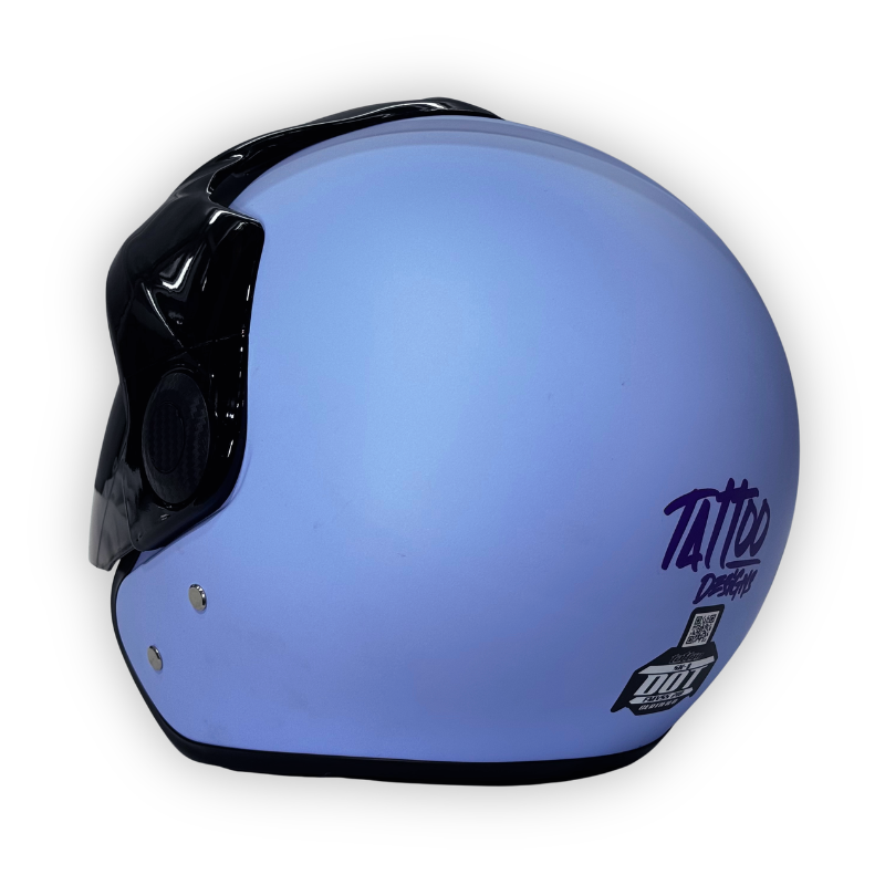 Casco TATTOO Abierto Mate Lila