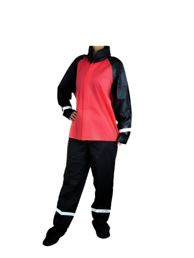 CONJUNTO IMPERMEABLE SILICONADO ROJO