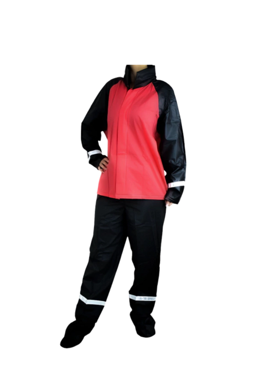 CONJUNTO IMPERMEABLE SILICONADO ROJO