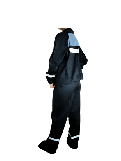 CONJUNTO IMPERMEABLE SILICONADO RESORTADO NEGRO