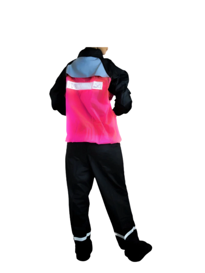 CONJUNTO IMPERMEABLE SILICONADO RESORTADO FUCSIA