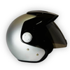 Casco TATTOO Abierto Plateado