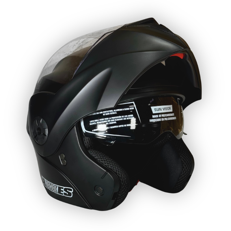 Casco Abatible AXXES Negro Mate