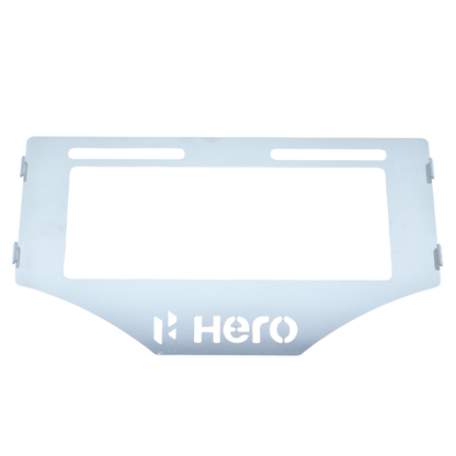 PORTA PLACA EN ACERO HERO